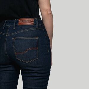 NWT Tobacco Motowear Runaways Women’s Indigo Protective Riding Jean -  Size 26